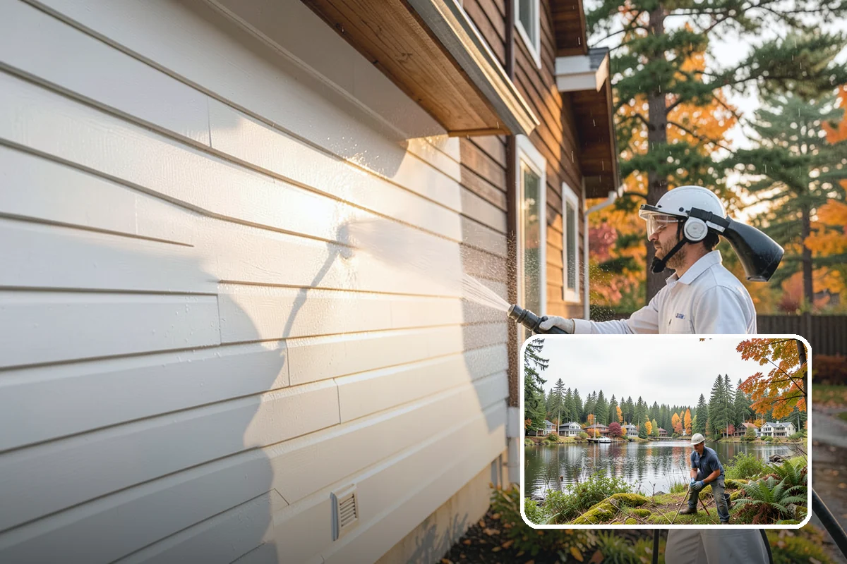 Pressure Washing Consultation in La Conner, Skagit County, WA - Matches methods to each surface safely