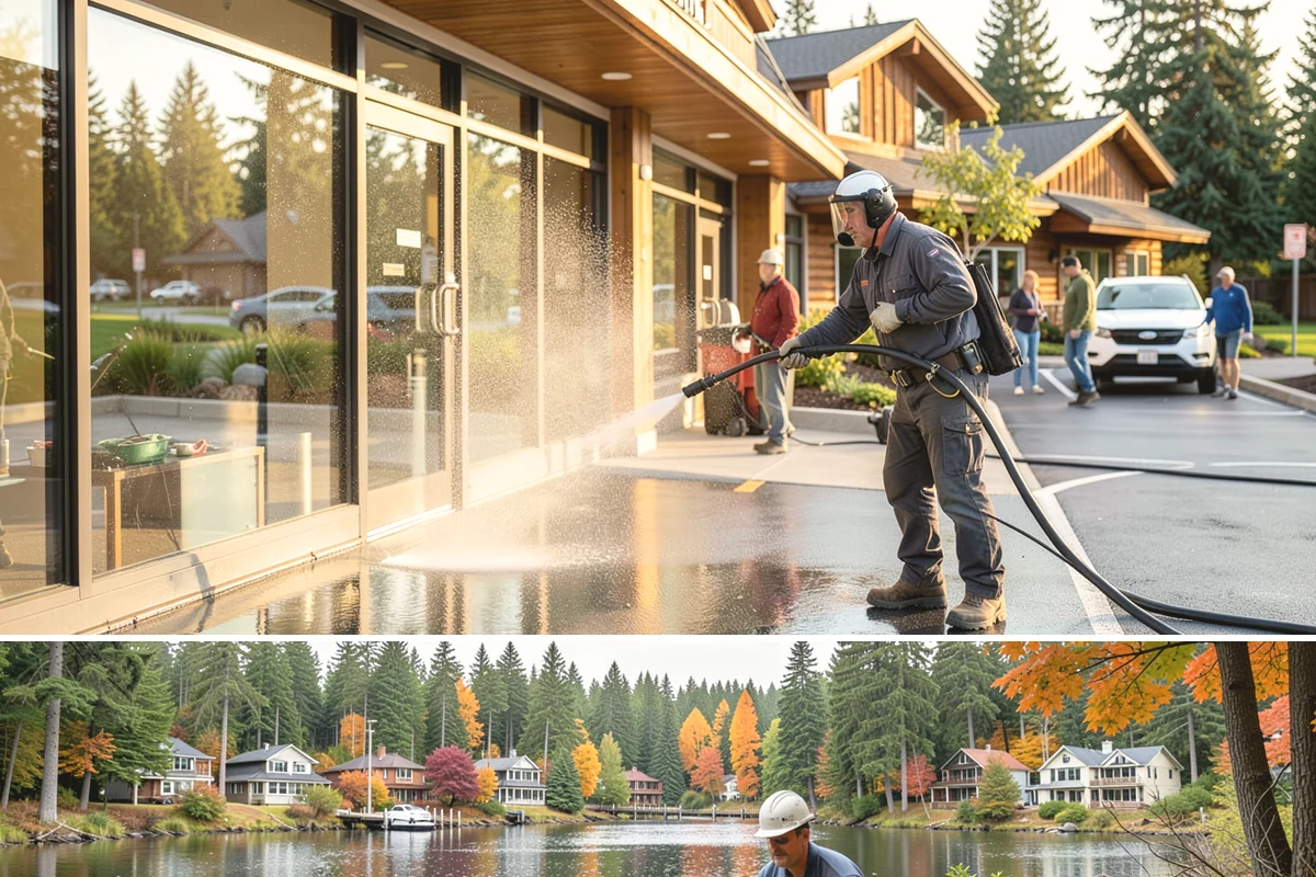 Pressure Washing Consultation in La Conner, Skagit County, WA - A consultation is worthwhile any time of year, and scheduling in late winter helps plan a full cleaning before spring growth...