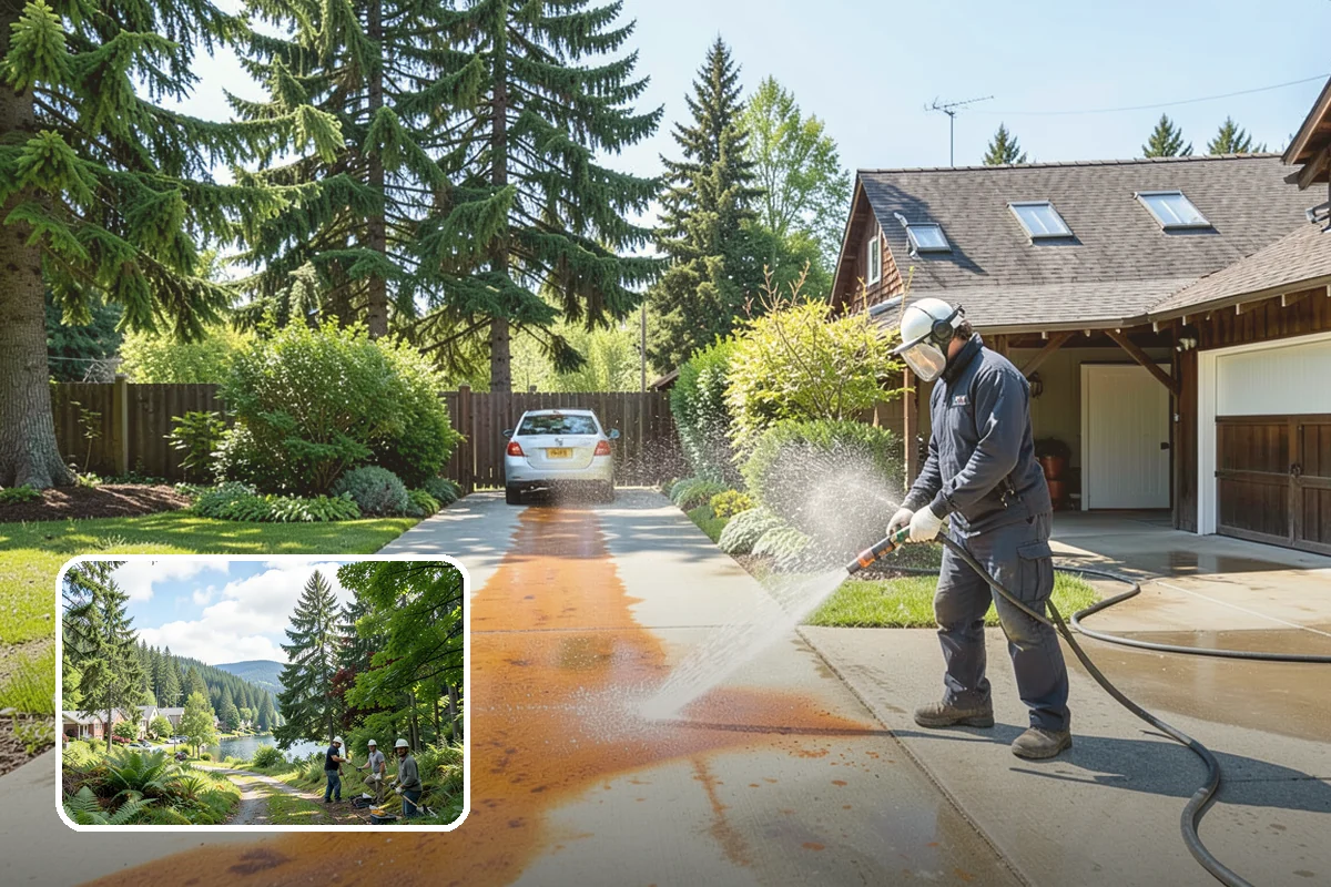 Pressure Washing Consultation in Lake Forest Park, King County, WA - Matches methods to each surface safely