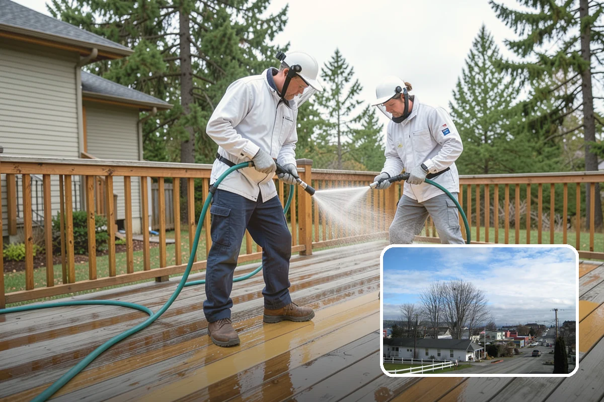 Pressure Washing Consultation in Langley, Island County, WA - Matches methods to each surface safely