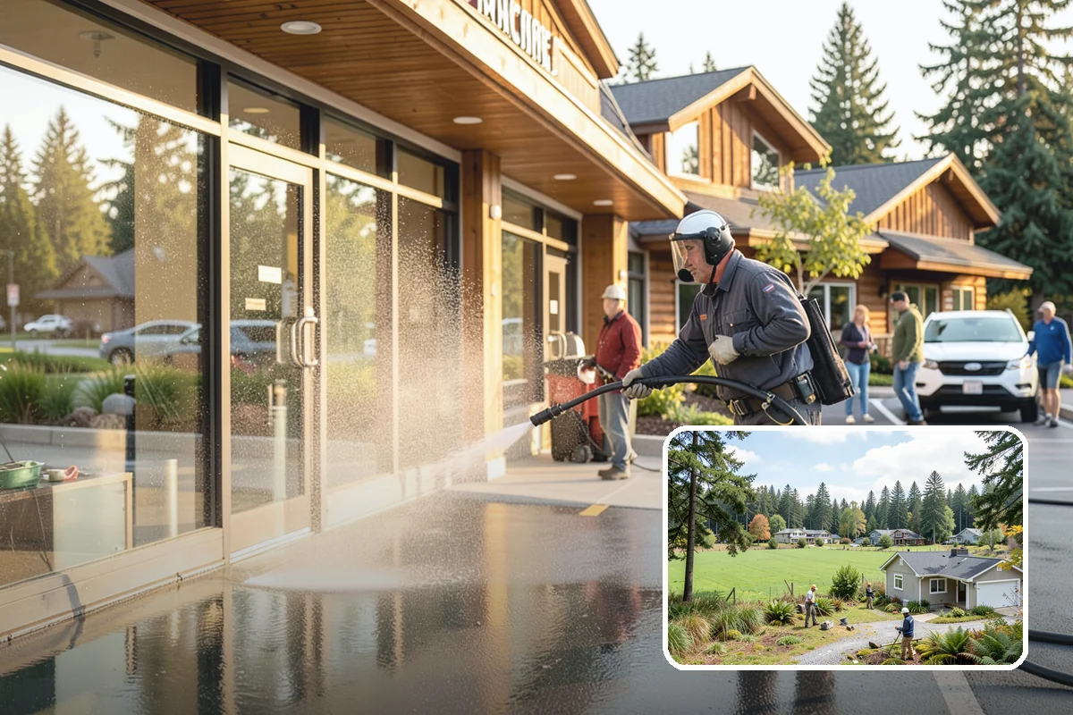 Pressure Washing Consultation in Lyman, Skagit County, WA - Matches methods to each surface safely