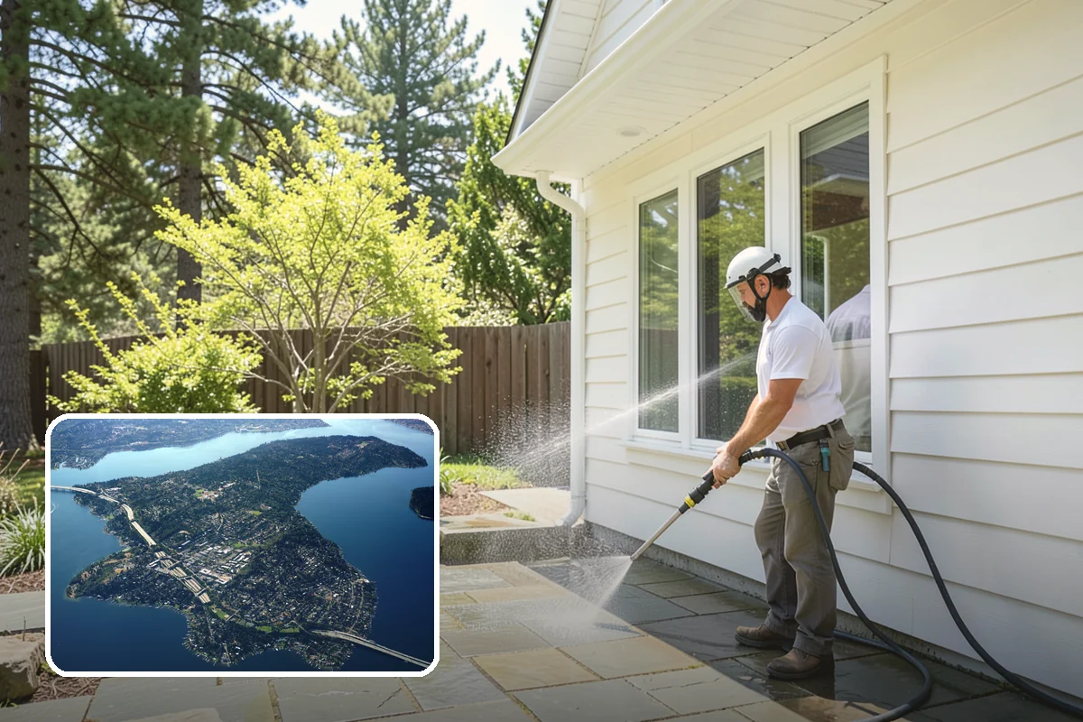 Pressure Washing Consultation in Mercer Island, King County, WA - Matches methods to each surface safely