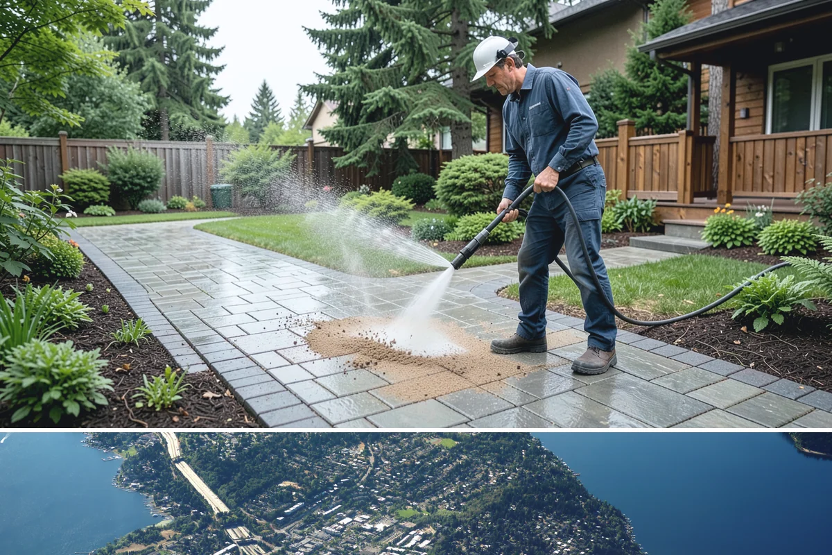 Pressure Washing Consultation in Mercer Island, King County, WA - A consultation is worthwhile any time of year, and scheduling in late winter helps plan a full cleaning before spring growth...