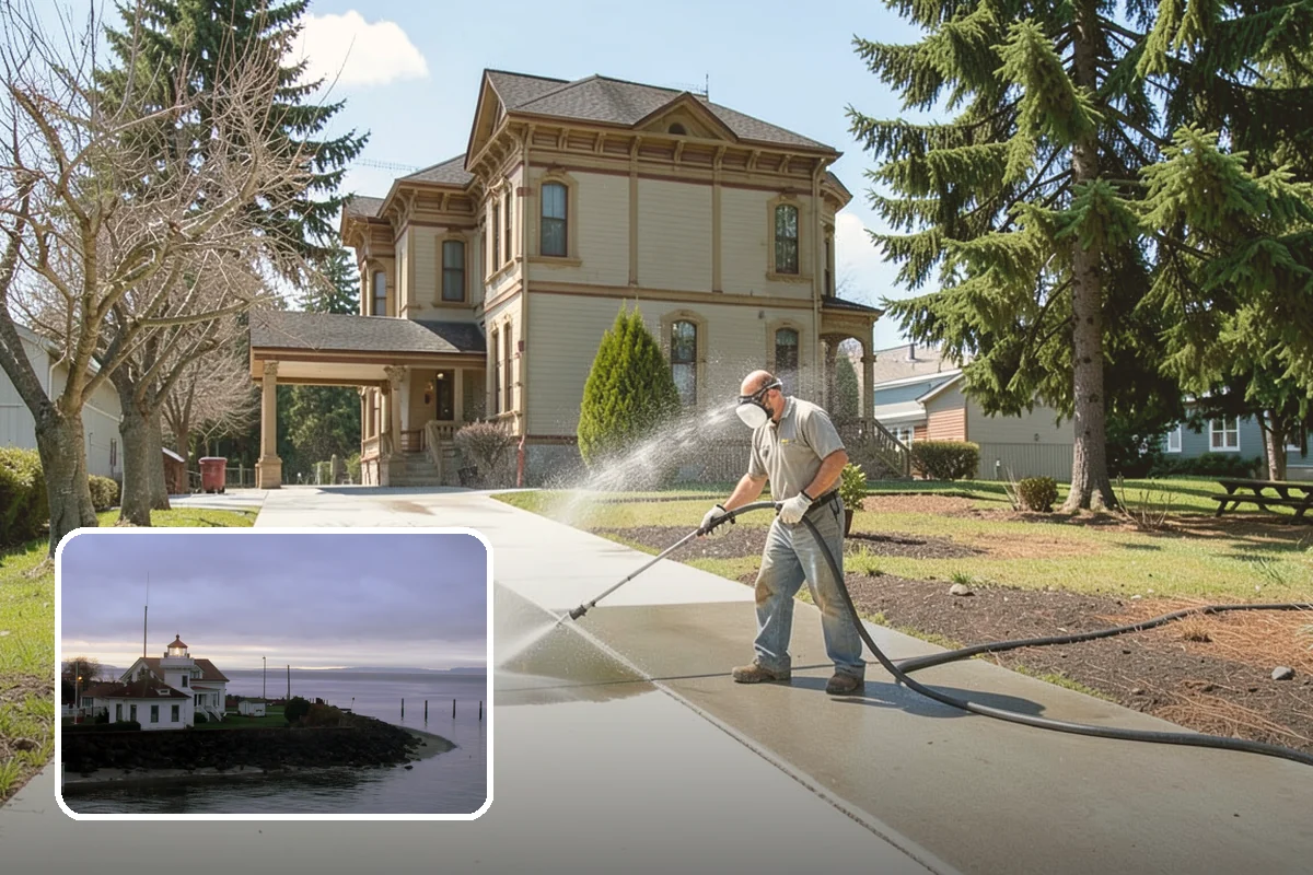Pressure Washing Consultation in Mukilteo, Snohomish County, WA - Matches methods to each surface safely