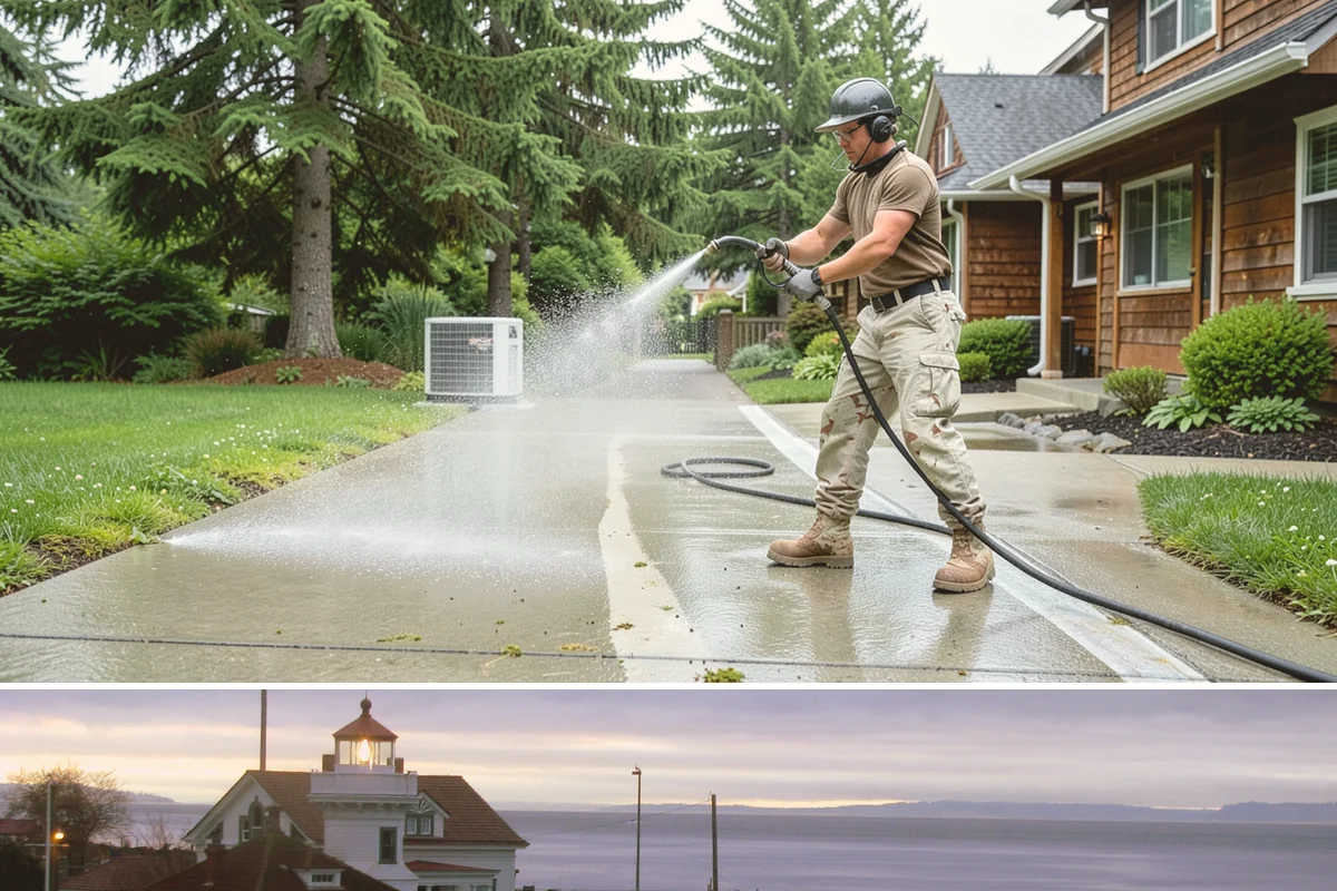 Pressure Washing Consultation in Mukilteo, Snohomish County, WA - A consultation is worthwhile any time of year, and scheduling in late winter helps plan a full cleaning before spring growth...