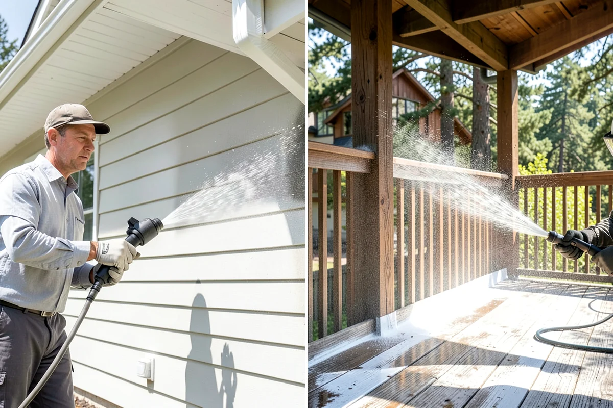 Pressure Washing Consultation in Normandy Park, King County, WA - Walk the property and inventory surfaces