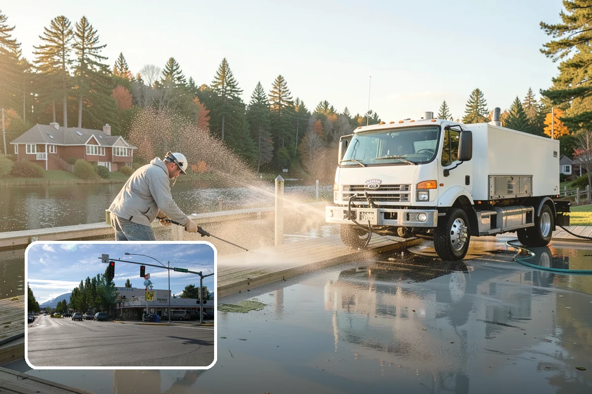 Pressure Washing Consultation in North Bend, King County, WA - Matches methods to each surface safely