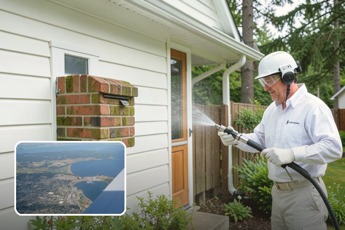 Pressure Washing Consultation in Oak Harbor, Island County, WA - Matches methods to each surface safely