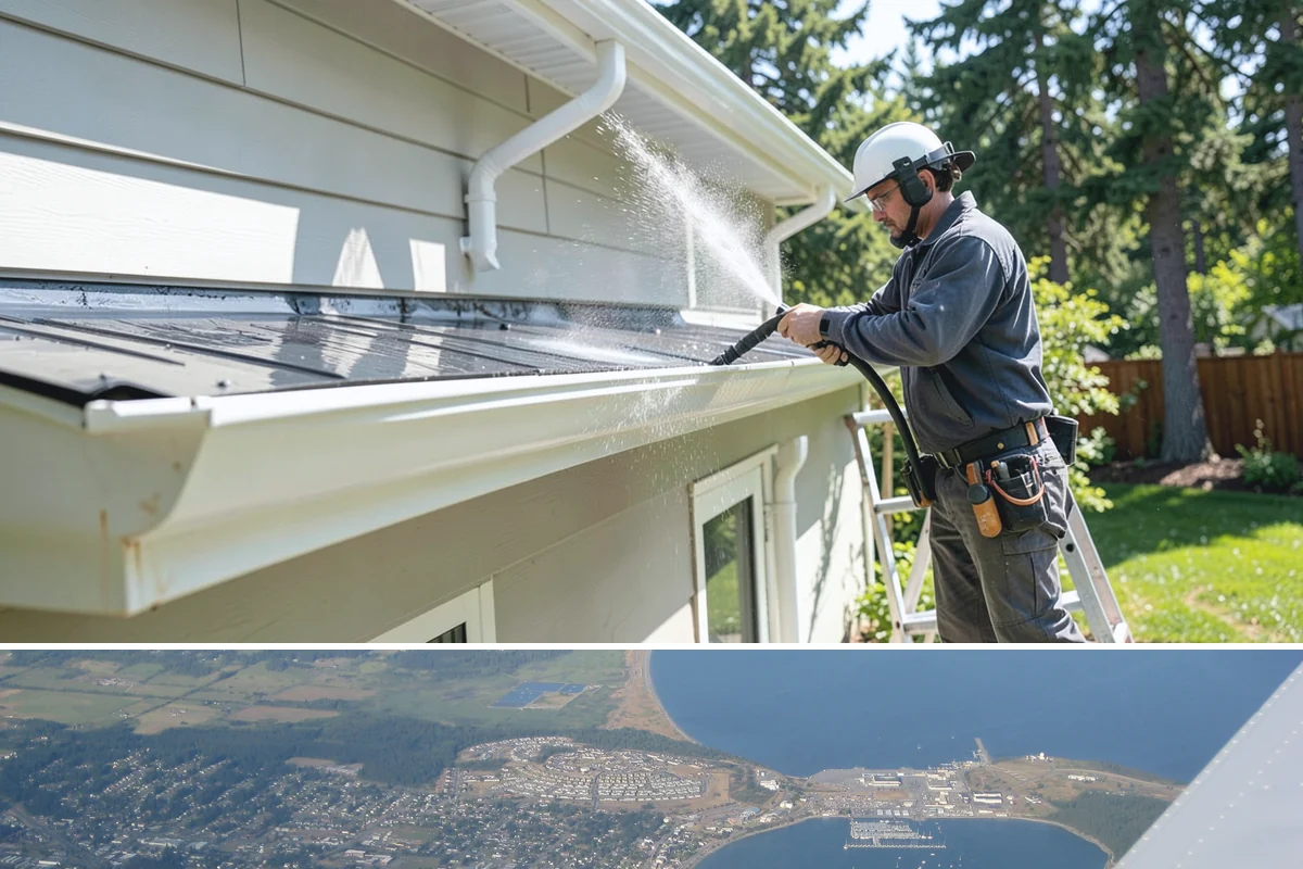 Pressure Washing Consultation in Oak Harbor, Island County, WA - A consultation is worthwhile any time of year, and scheduling in late winter helps plan a full cleaning before spring growth...