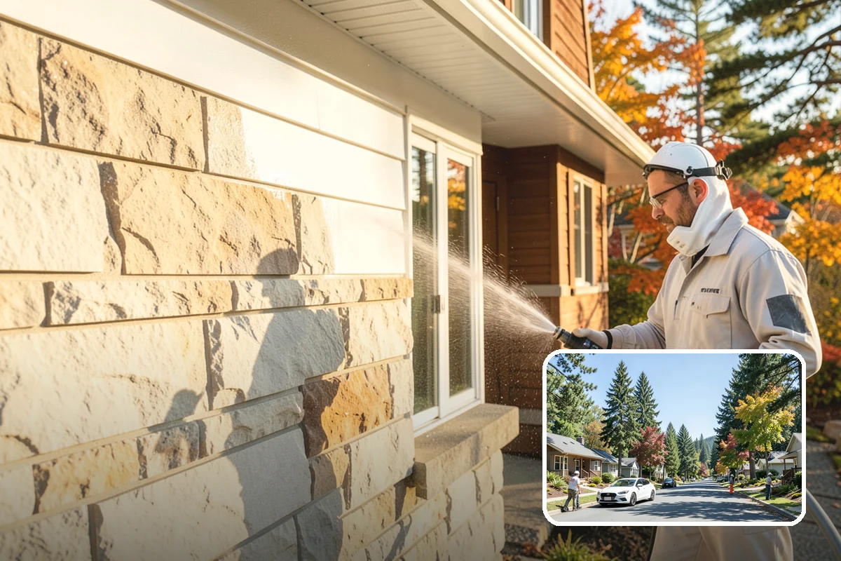 Pressure Washing Consultation in Orting, Pierce County, WA - Matches methods to each surface safely