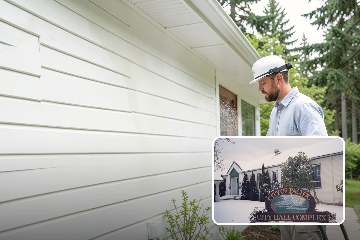 Pressure Washing Consultation in Pacific, King County, WA - Matches methods to each surface safely