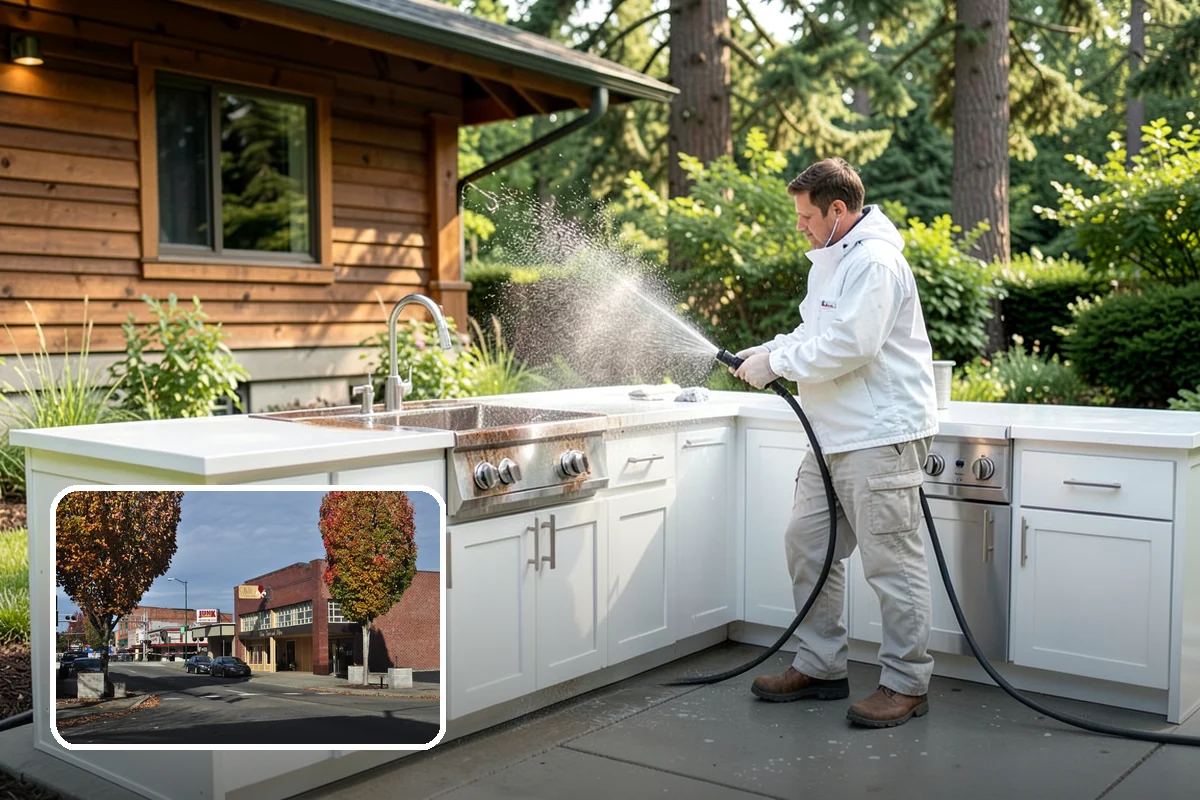 Pressure Washing Consultation in Puyallup, Pierce County, WA - Matches methods to each surface safely