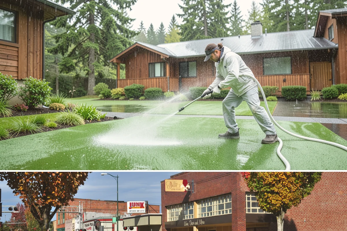 Pressure Washing Consultation in Puyallup, Pierce County, WA - A consultation is worthwhile any time of year, and scheduling in late winter helps plan a full cleaning before spring growth...