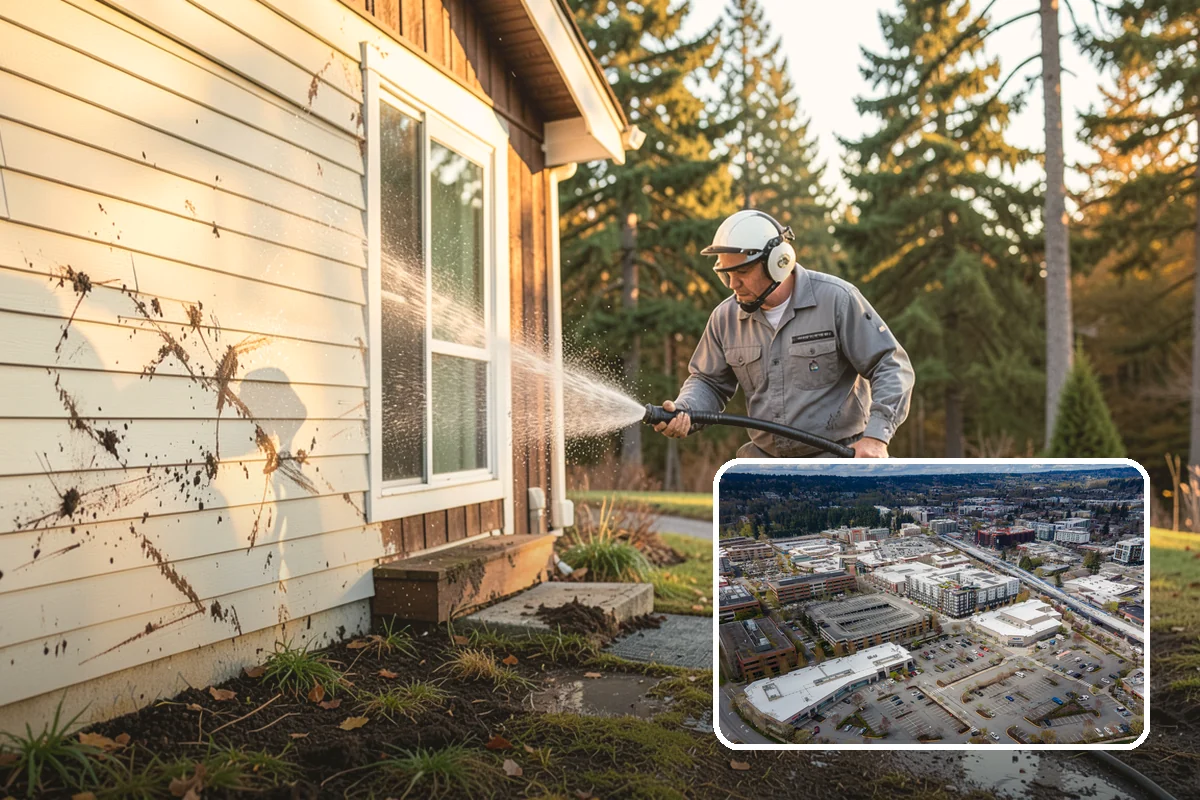 Pressure Washing Consultation in Redmond, King County, WA - Matches methods to each surface safely