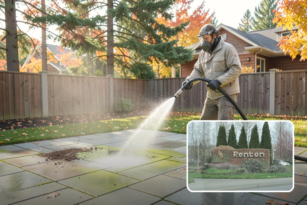 Pressure Washing Consultation in Renton, King County, WA - Matches methods to each surface safely