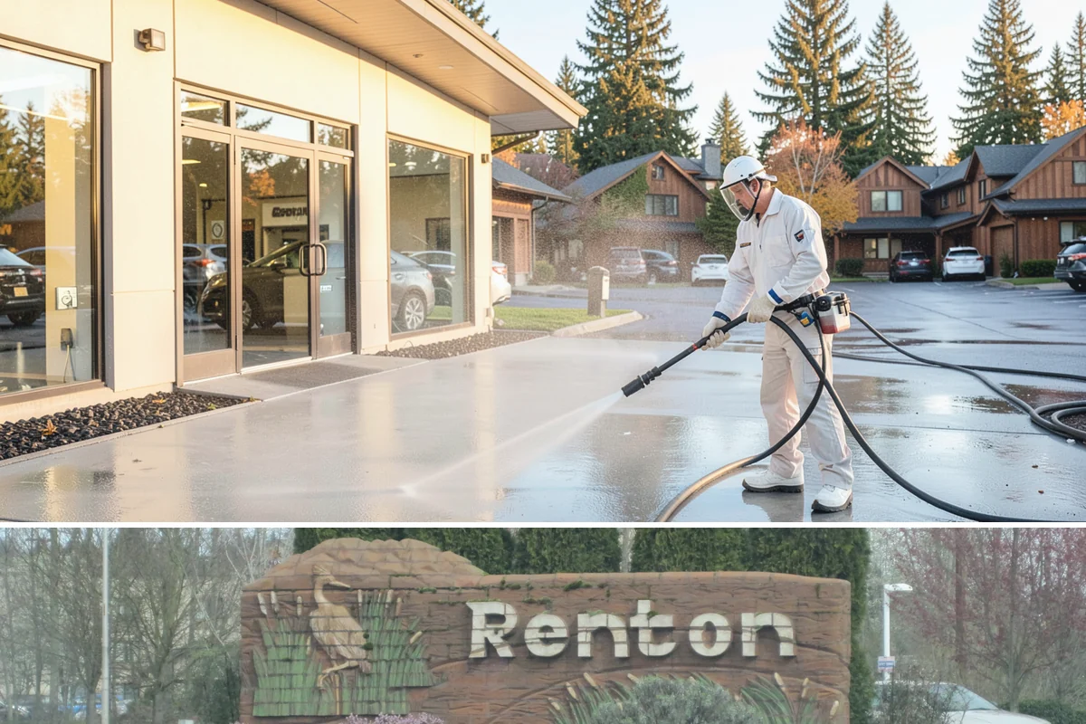 Pressure Washing Consultation in Renton, King County, WA - A consultation is worthwhile any time of year, and scheduling in late winter helps plan a full cleaning before spring growth...