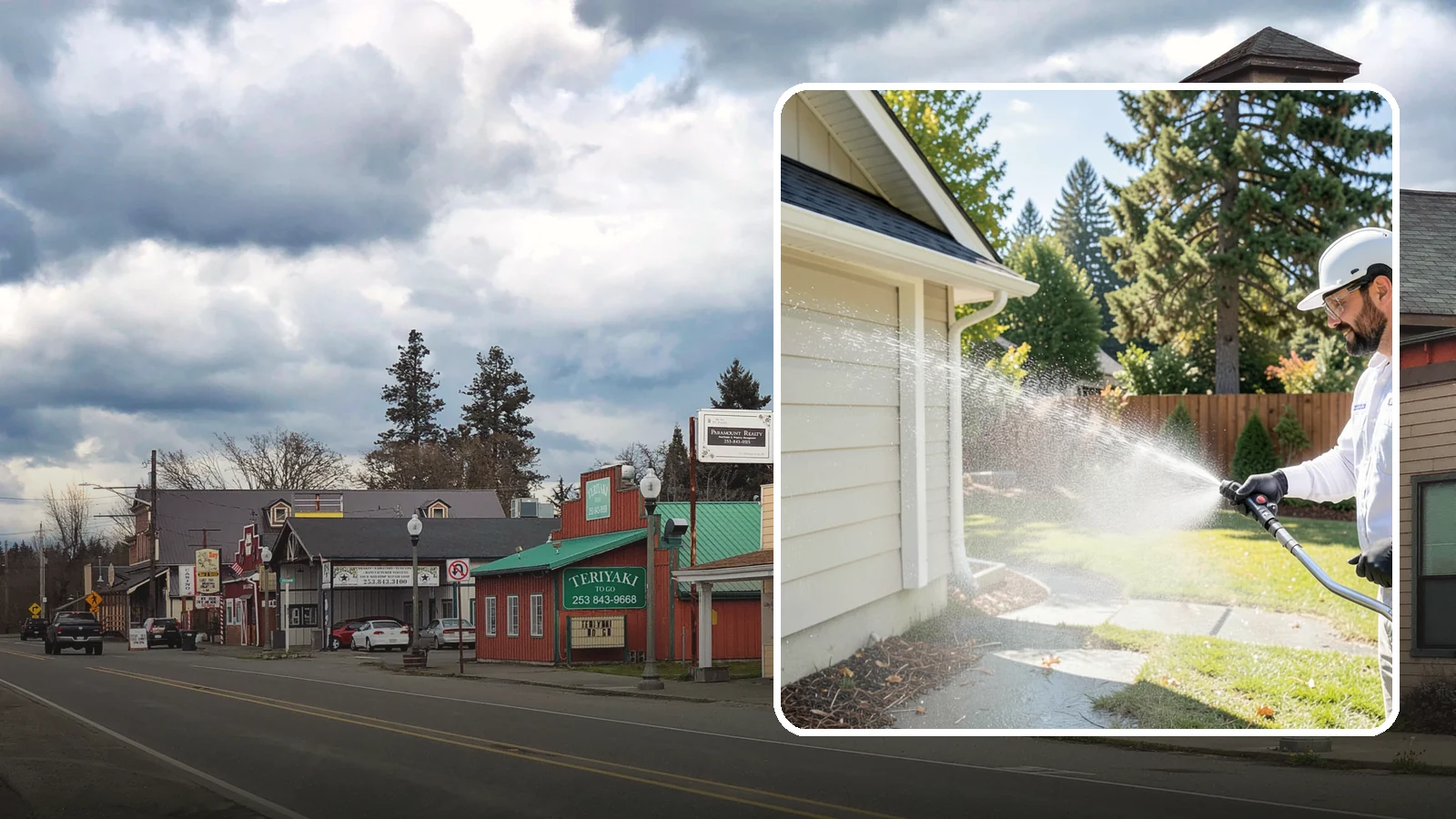 Pressure Washing Consultation in Roy, Pierce County, WA - We offer on-site pressure washing consultations in Washington to assess your surfaces and build the right cleaning plan.