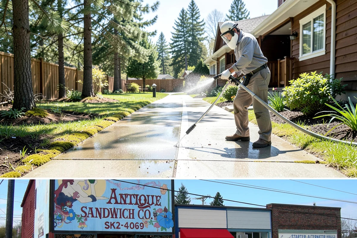 Pressure Washing Consultation in Ruston, Pierce County, WA - A consultation is worthwhile any time of year, and scheduling in late winter helps plan a full cleaning before spring growth...