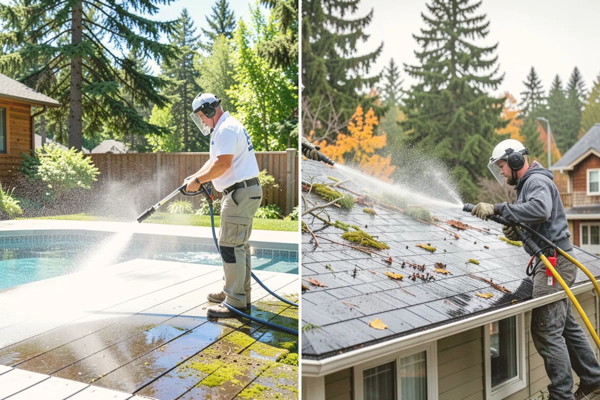 Pressure Washing Consultation in Sammamish, King County, WA - Walk the property and inventory surfaces