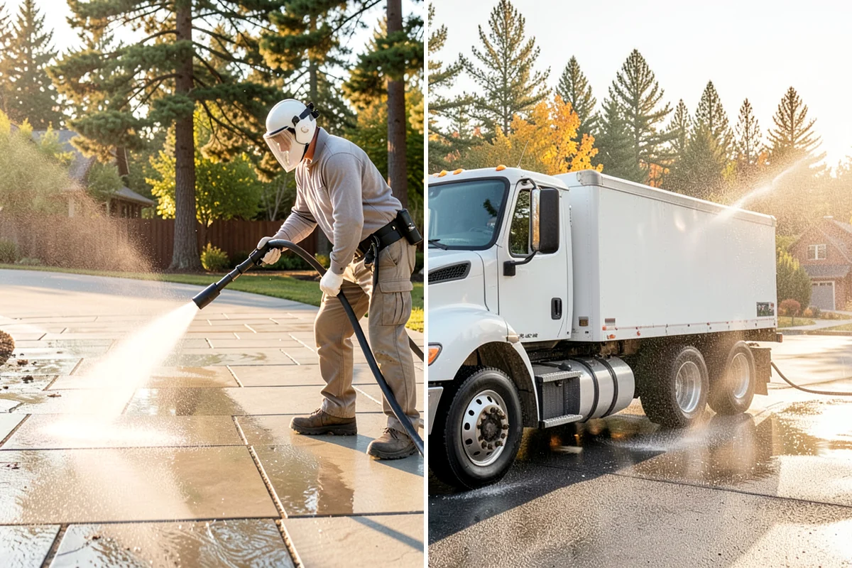 Pressure Washing Consultation in SeaTac, King County, WA - Walk the property and inventory surfaces