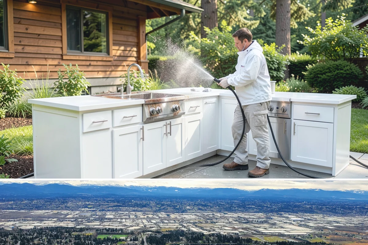 Pressure Washing Consultation in SeaTac, King County, WA - A consultation is worthwhile any time of year, and scheduling in late winter helps plan a full cleaning before spring growth...