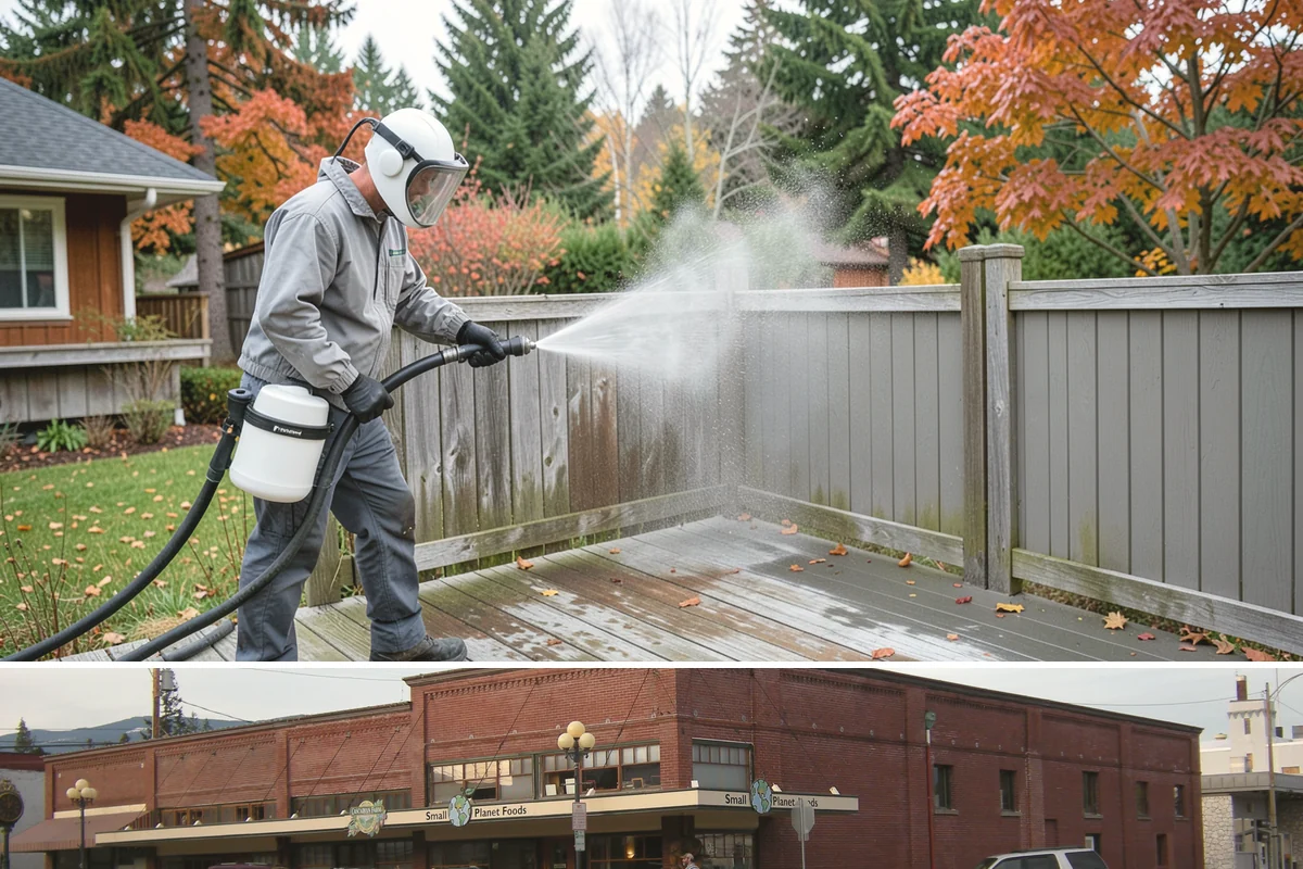 Pressure Washing Consultation in Sedro-Woolley, Skagit County, WA - A consultation is worthwhile any time of year, and scheduling in late winter helps plan a full cleaning before spring growth...