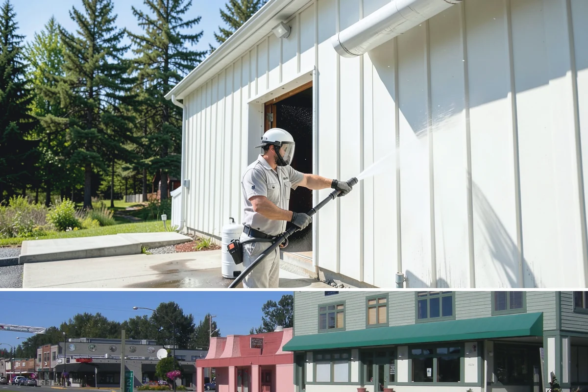 Pressure Washing Consultation in Snoqualmie, King County, WA - A consultation is worthwhile any time of year, and scheduling in late winter helps plan a full cleaning before spring growth...