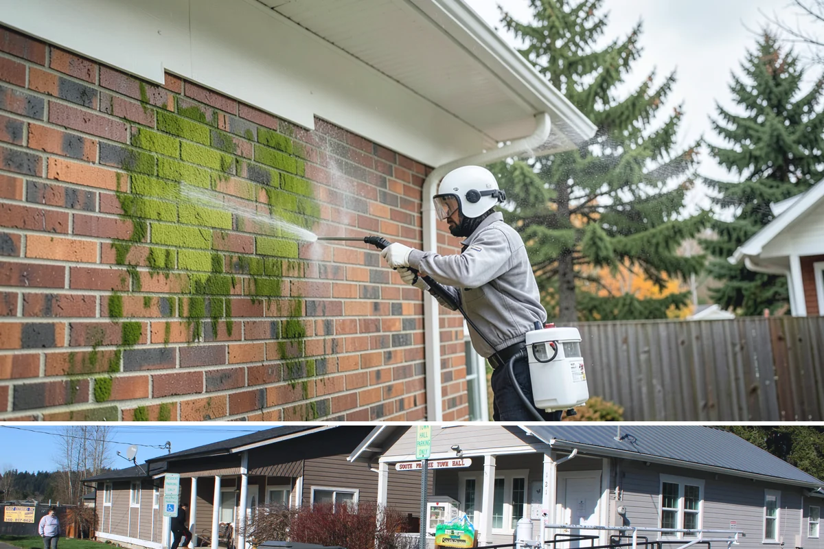 Pressure Washing Consultation in South Prairie, Pierce County, WA - A consultation is worthwhile any time of year, and scheduling in late winter helps plan a full cleaning before spring growth...