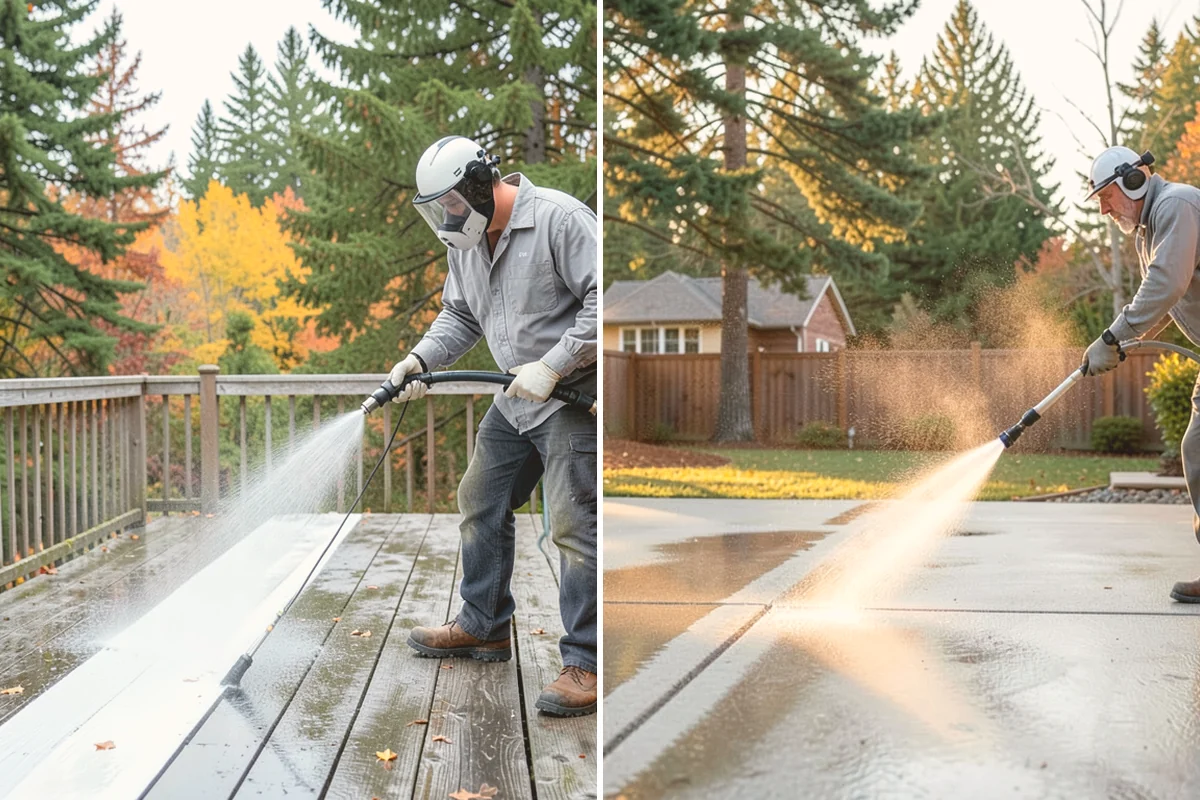 Pressure Washing Consultation in Stanwood, Snohomish County, WA - Walk the property and inventory surfaces