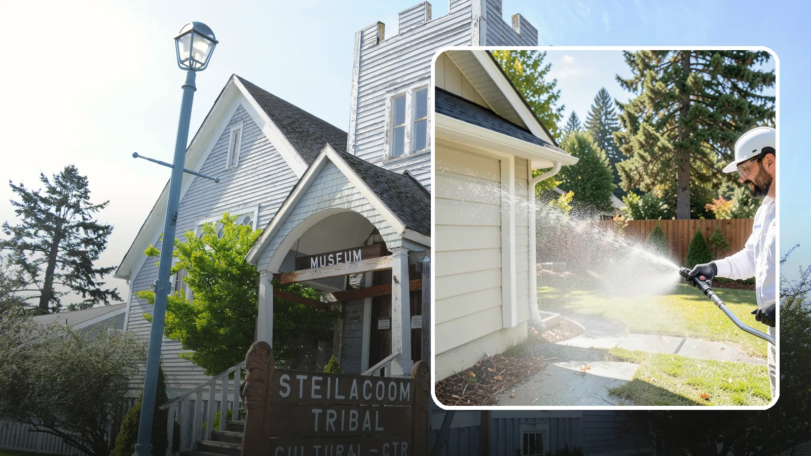 Pressure Washing Consultation in Steilacoom, Pierce County, WA - We offer on-site pressure washing consultations in Washington to assess your surfaces and build the right cleaning plan.