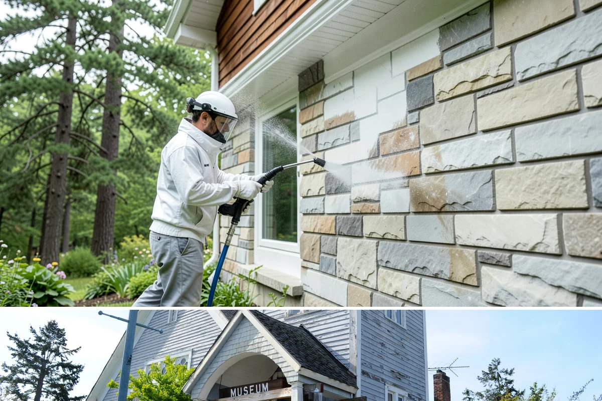 Pressure Washing Consultation in Steilacoom, Pierce County, WA - A consultation is worthwhile any time of year, and scheduling in late winter helps plan a full cleaning before spring growth...