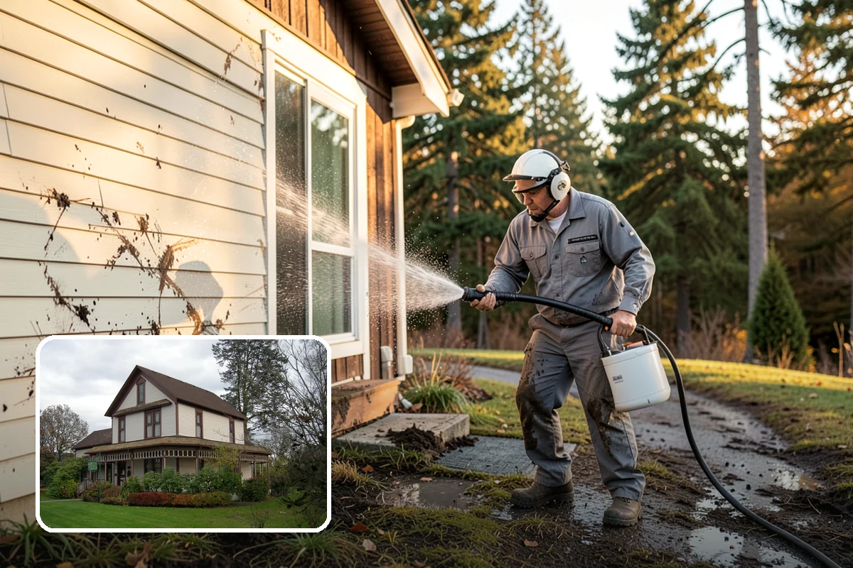 Pressure Washing Consultation in Sumner, Pierce County, WA - Matches methods to each surface safely