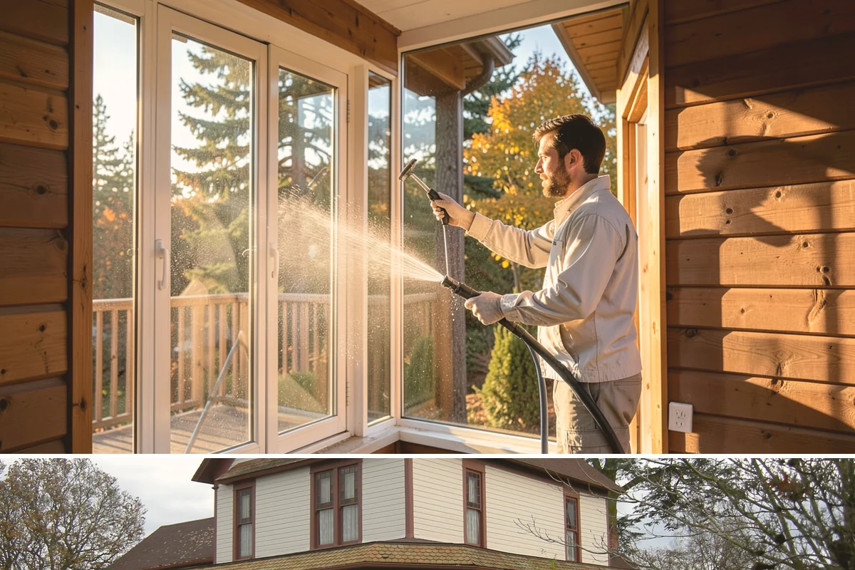 Pressure Washing Consultation in Sumner, Pierce County, WA - A consultation is worthwhile any time of year, and scheduling in late winter helps plan a full cleaning before spring growth...