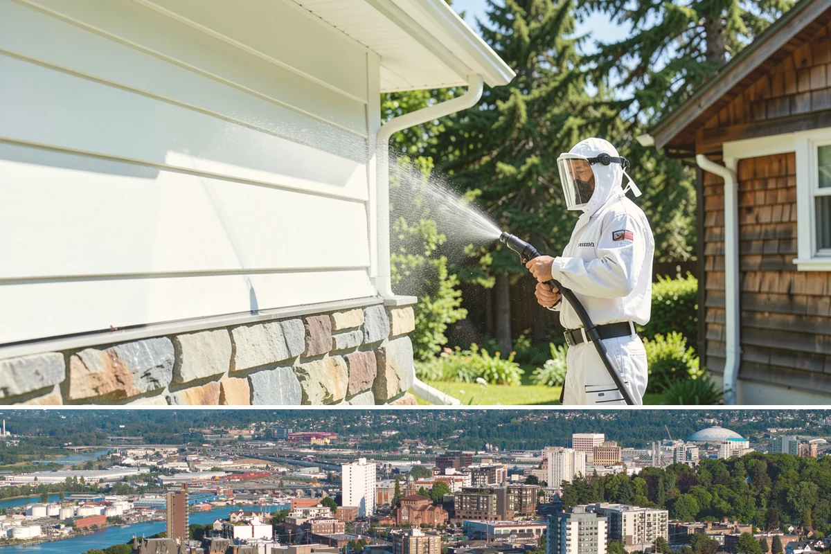 Pressure Washing Consultation in Tacoma, Pierce County, WA - A consultation is worthwhile any time of year, and scheduling in late winter helps plan a full cleaning before spring growth...