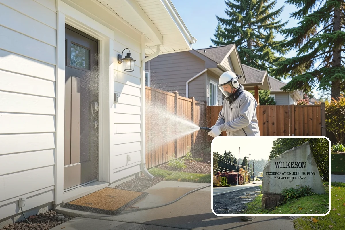 Pressure Washing Consultation in Wilkeson, Pierce County, WA - Matches methods to each surface safely