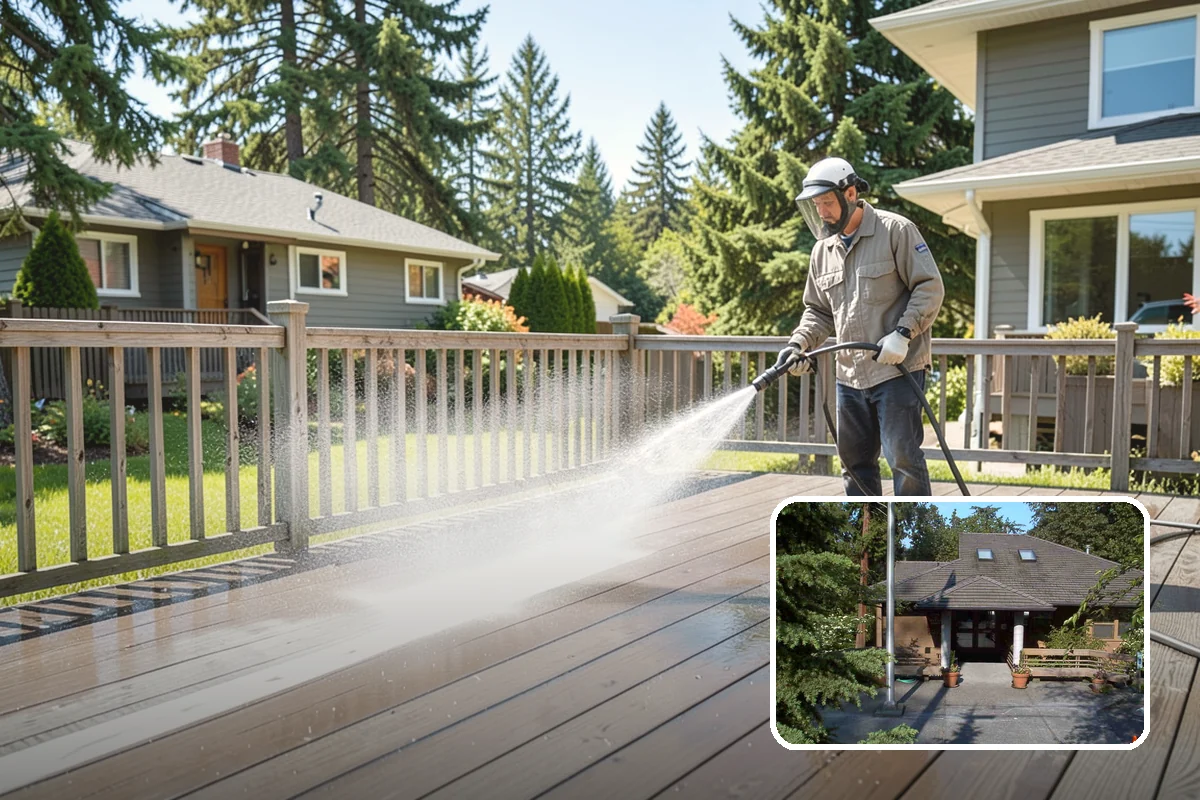Pressure Washing Consultation in Yarrow Point, King County, WA - Matches methods to each surface safely