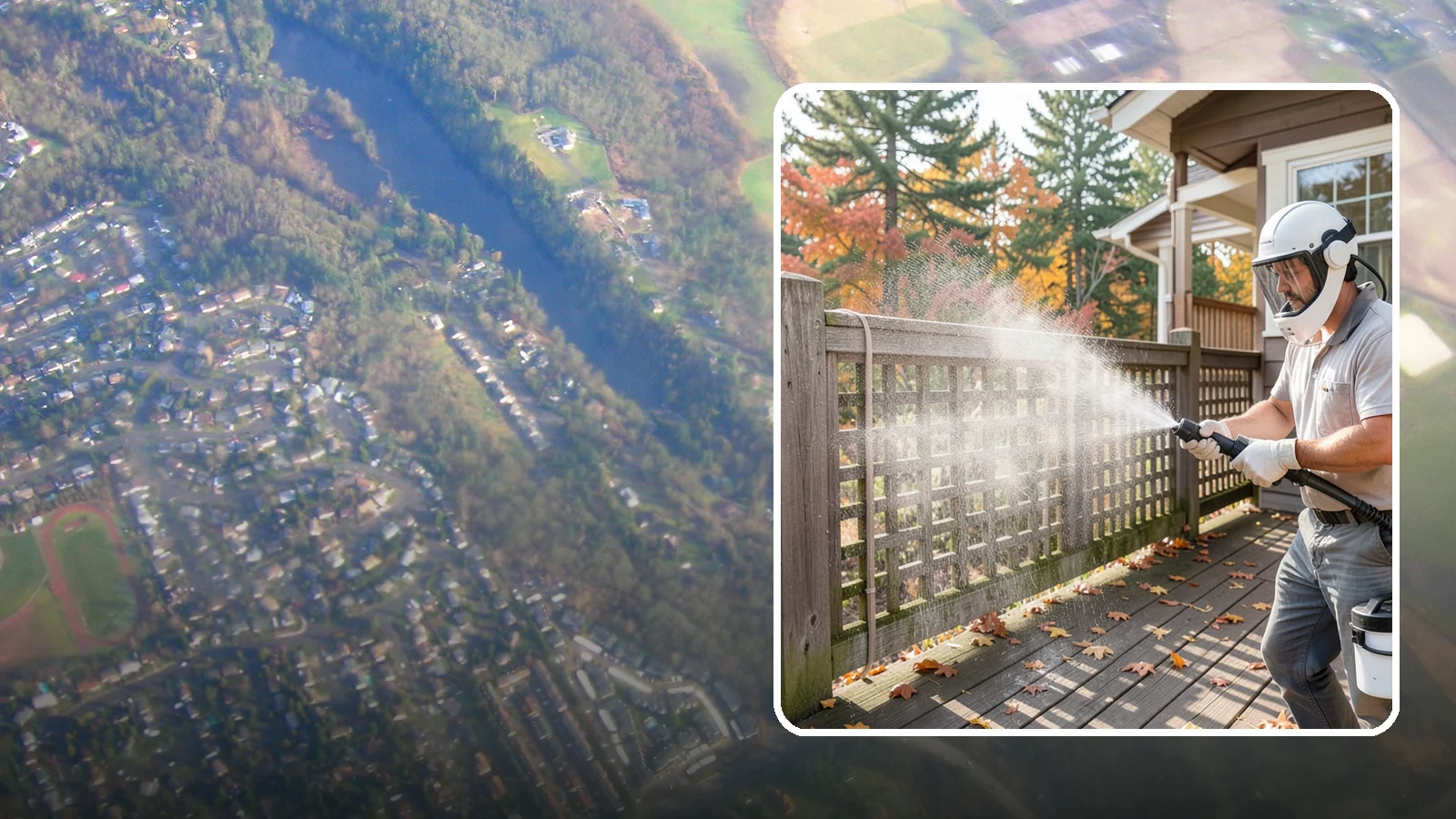 Privacy Screen Cleaning in Algona, King County, WA - Clean lattice, slat, and panel privacy screens that trap moss and mildew in their shaded, sheltered surfaces.