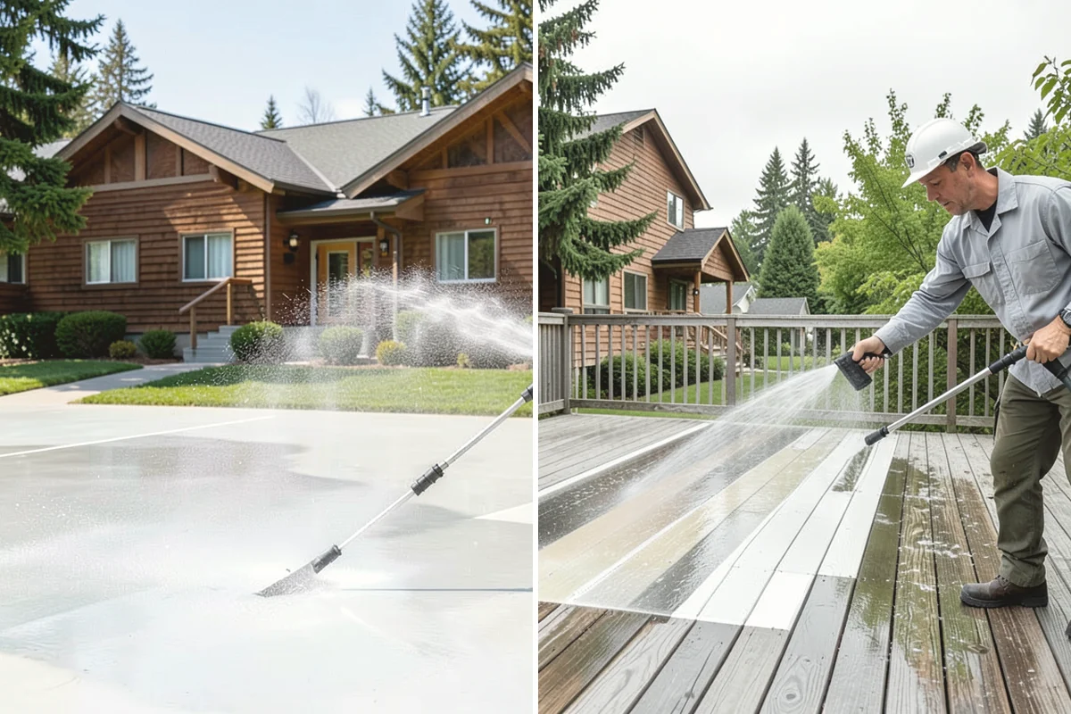 Privacy Screen Cleaning in Anacortes, Skagit County, WA - Clear loose debris from the panels and frame