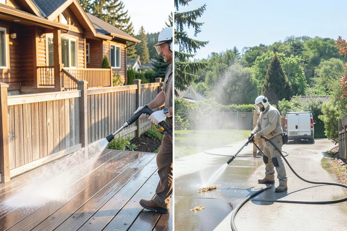 Privacy Screen Cleaning in Auburn, King County, WA - Clear loose debris from the panels and frame