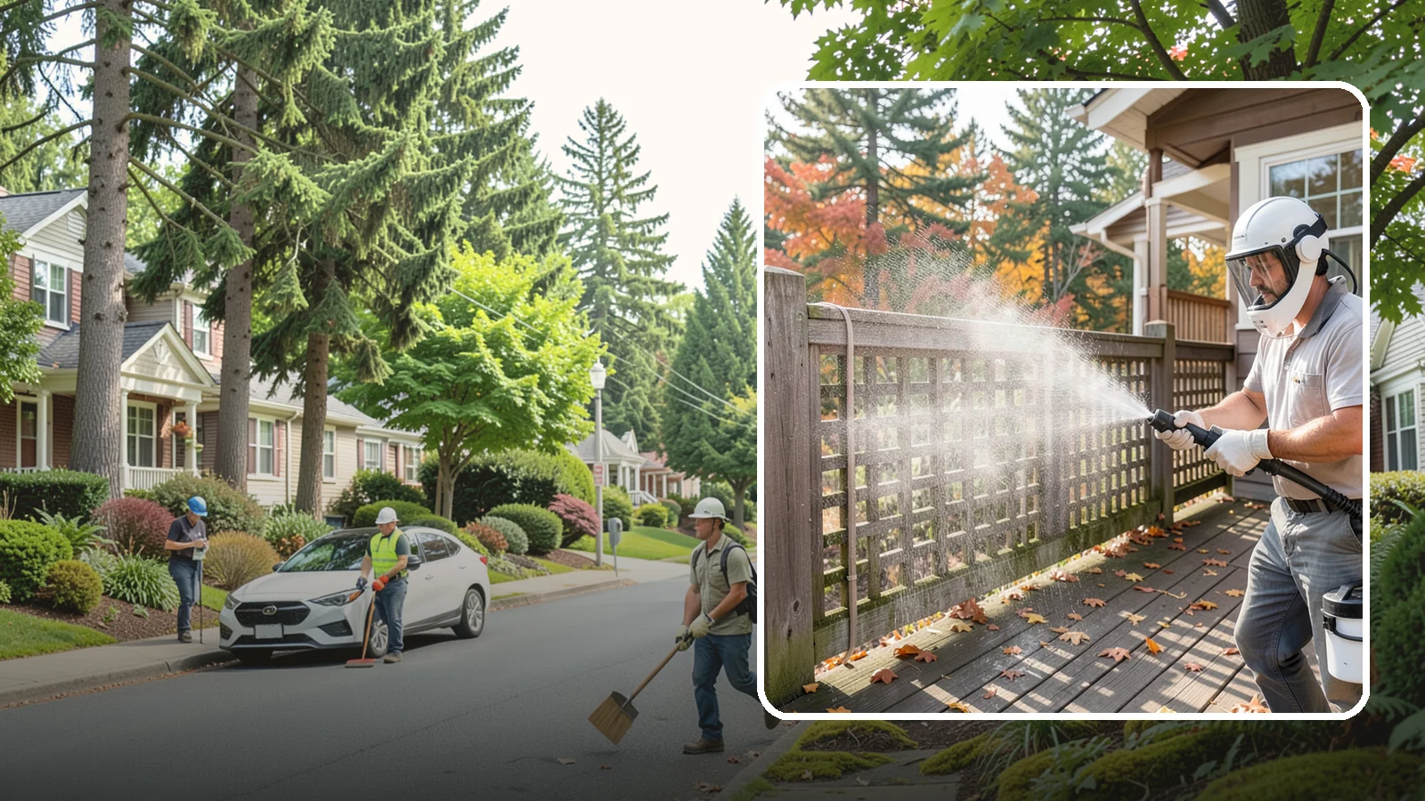 Privacy Screen Cleaning in Beaux Arts Village, King County, WA - Clean lattice, slat, and panel privacy screens that trap moss and mildew in their shaded, sheltered surfaces.