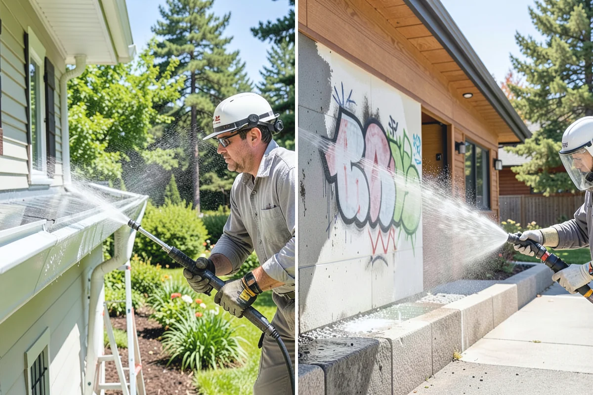 Privacy Screen Cleaning in Beaux Arts Village, King County, WA - Clear loose debris from the panels and frame