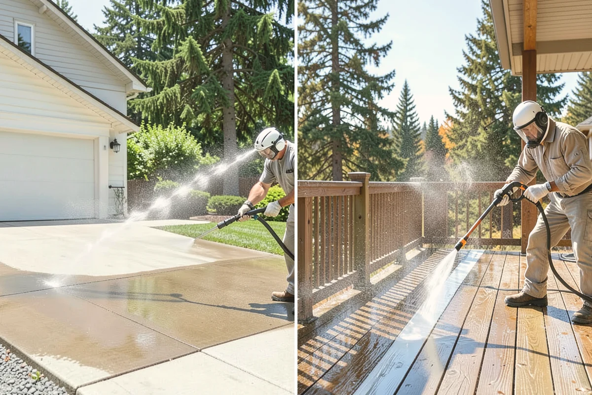 Privacy Screen Cleaning in Brier, Snohomish County, WA - Clear loose debris from the panels and frame