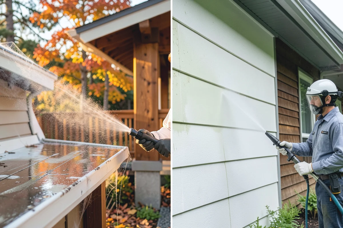 Privacy Screen Cleaning in Buckley, Pierce County, WA - Clear loose debris from the panels and frame