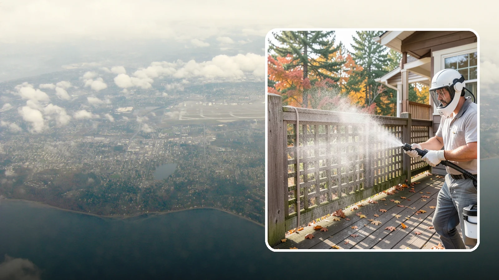 Privacy Screen Cleaning in Burien, King County, WA - Clean lattice, slat, and panel privacy screens that trap moss and mildew in their shaded, sheltered surfaces.