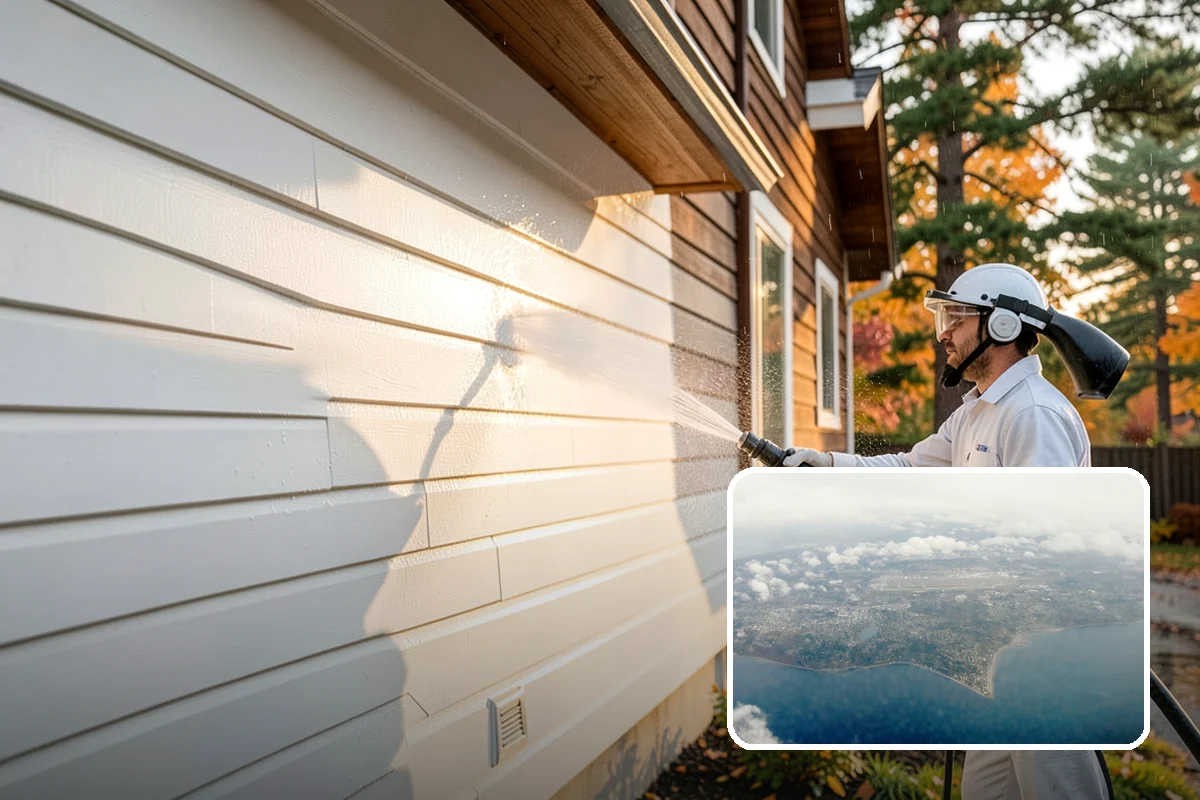 Privacy Screen Cleaning in Burien, King County, WA - Clears moss and mildew from shaded screen panels