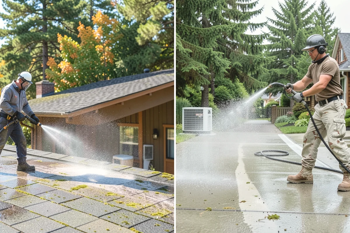 Privacy Screen Cleaning in Burien, King County, WA - Clear loose debris from the panels and frame