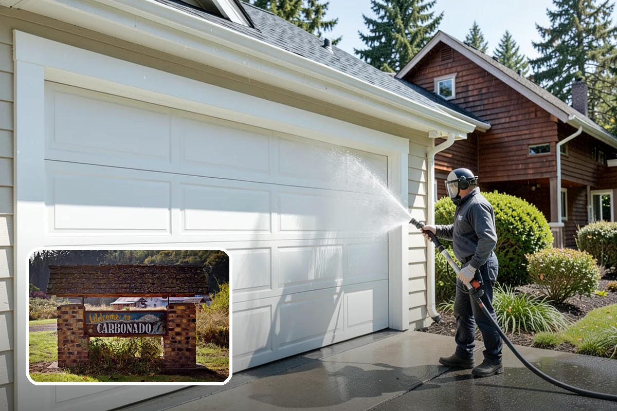 Privacy Screen Cleaning in Carbonado, Pierce County, WA - Clears moss and mildew from shaded screen panels