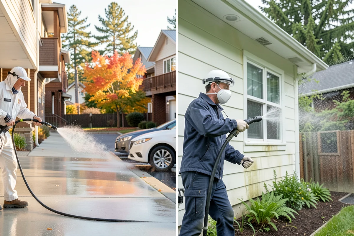 Privacy Screen Cleaning in Clyde Hill, King County, WA - Clear loose debris from the panels and frame