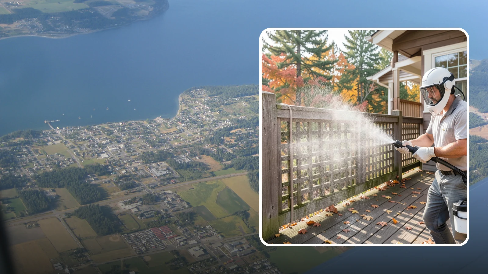 Privacy Screen Cleaning in Coupeville, Island County, WA - Clean lattice, slat, and panel privacy screens that trap moss and mildew in their shaded, sheltered surfaces.