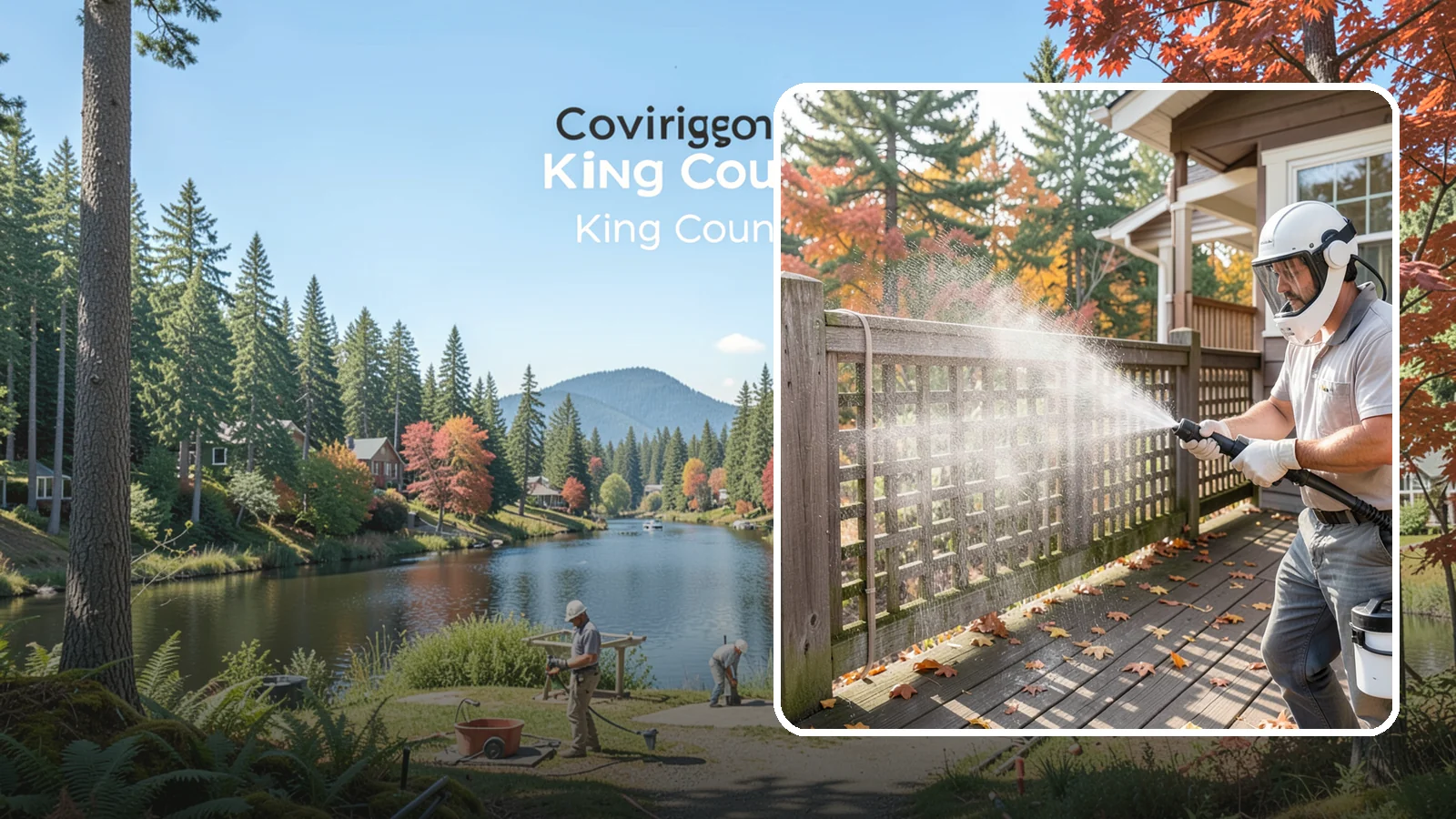 Privacy Screen Cleaning in Covington, King County, WA - Clean lattice, slat, and panel privacy screens that trap moss and mildew in their shaded, sheltered surfaces.